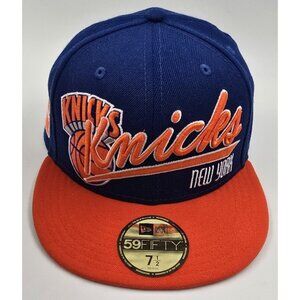 New York Knicks NBA Basketball New Era 59Fifty Hardwood Classics Hat Cap Men 7.5